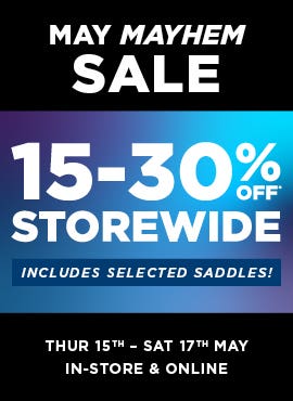 15-30% off storewide