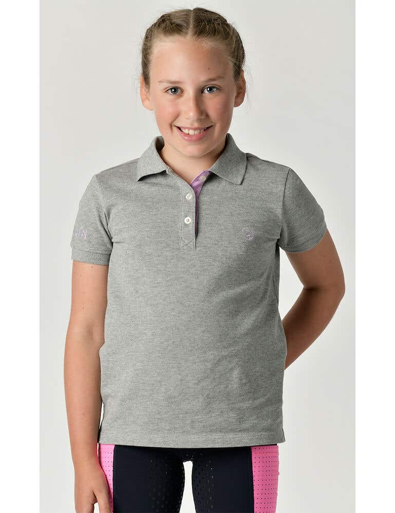 Girls hotsell gray polo