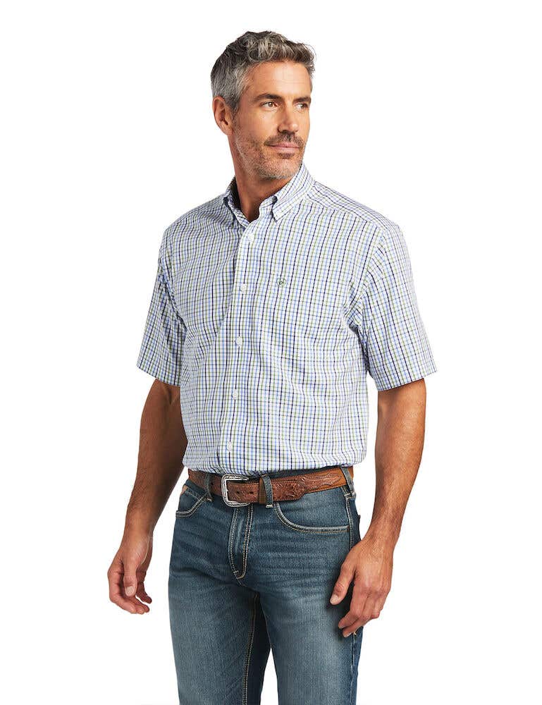 Buy Mens Wrinkle Free Everley Classic Short Sleeve Shirt Online