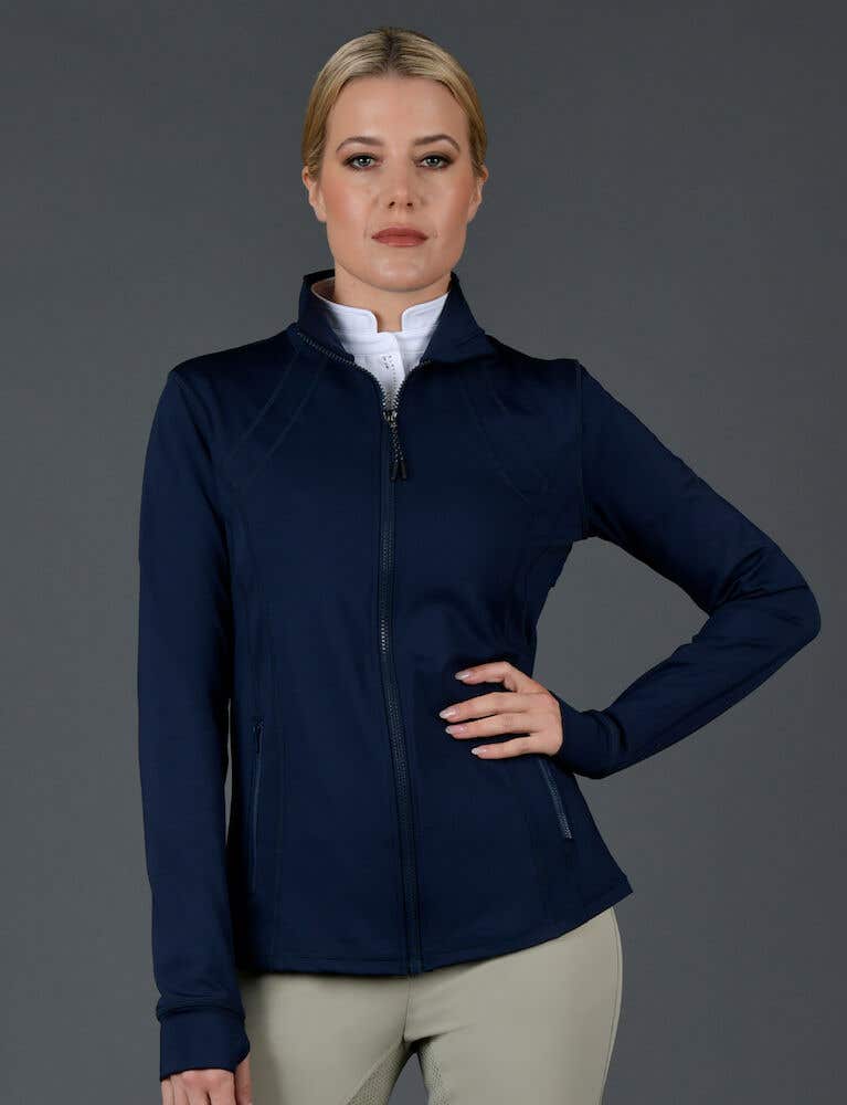 Navy blue warm best sale up jacket