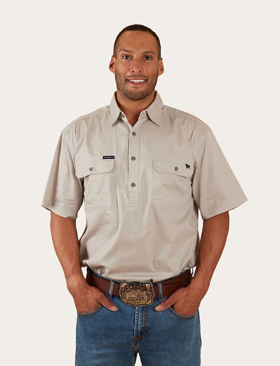 Mens short sleeve work shirts on sale