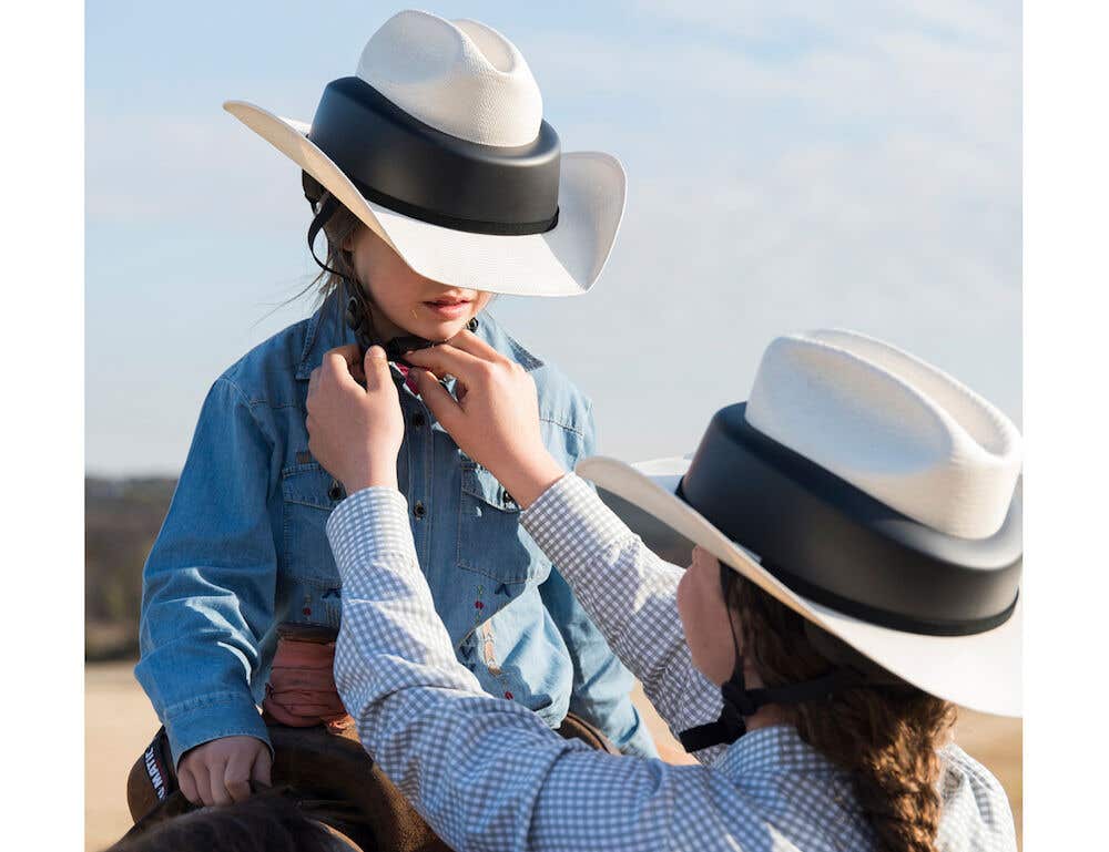 Buy Ride Safe Western Helmet Straw Online RESISTOL Horseland