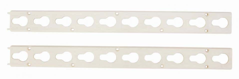 Plastic Keyhole Track Pair