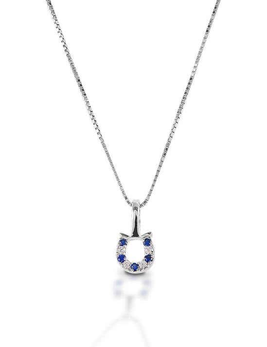 Sterling Silver Horseshoe Necklace