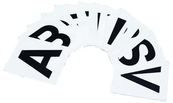 Dressage Letters Set Of 12