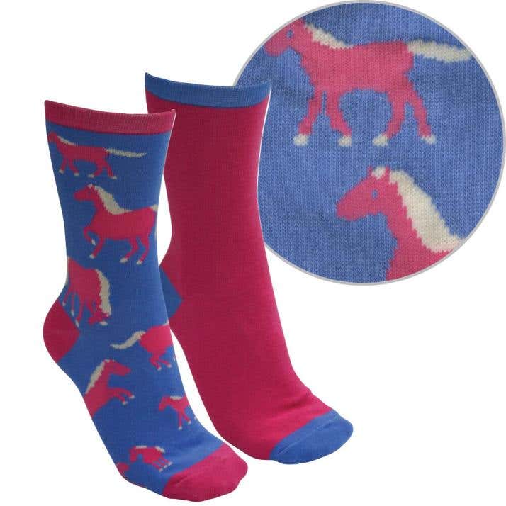 Childs Farmyard Socks Twin Pack