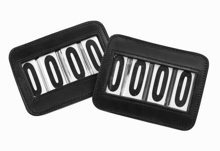 Leather Saddlecloth Number Holder