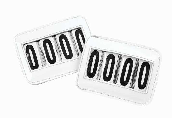 Leather Saddlecloth Number Holder