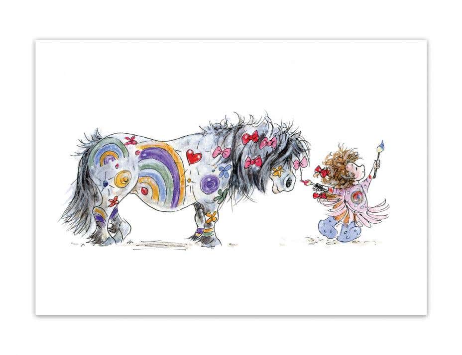 Painted Pony Blank Greeting Card