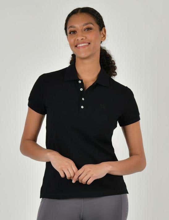 Black polo shirt womens near me deals