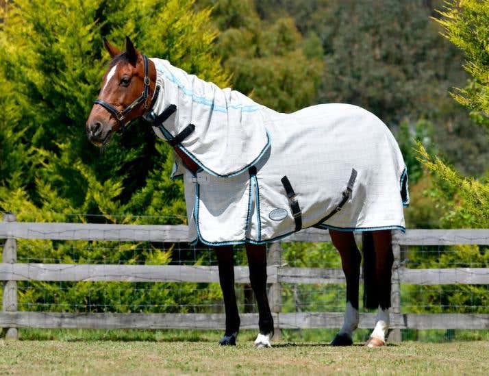 Cotton Summer Sheet Combo Neck Scrunch Neck
