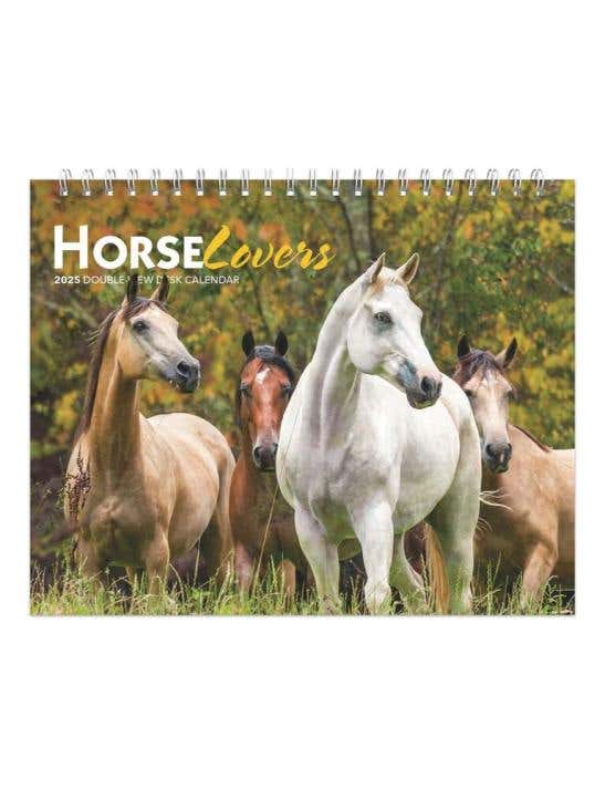 Horse Lovers 2025 Double View Desk Easel