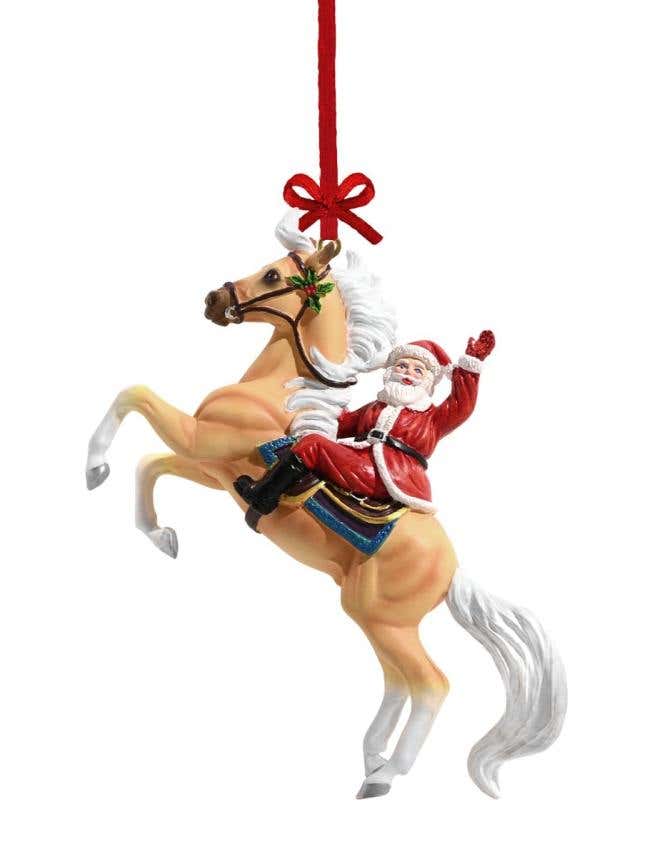 Stablemates Hi Ho Santa Ornament