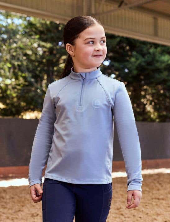  Kids Brushed Long Sleeve Riding Top