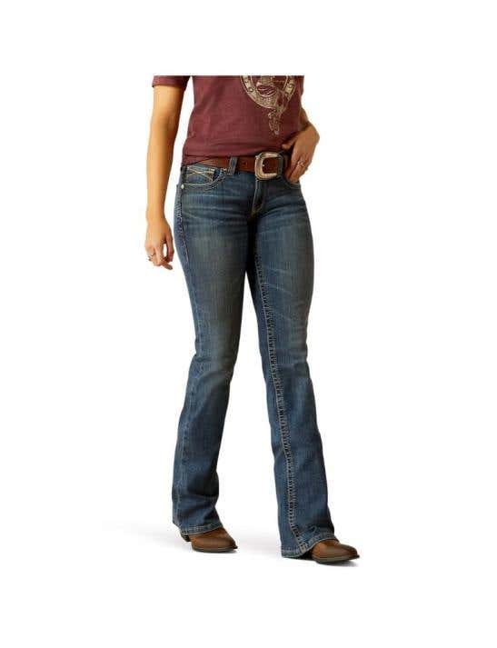 Mid Rise Boot Cut Jean
