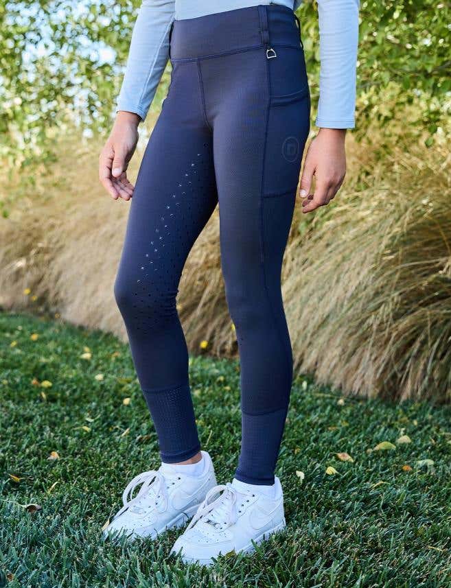  Kids Form Mesh Riding Tights