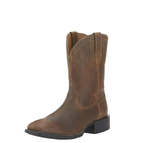 Mens Heritage Roper Wide Square Toe Boots