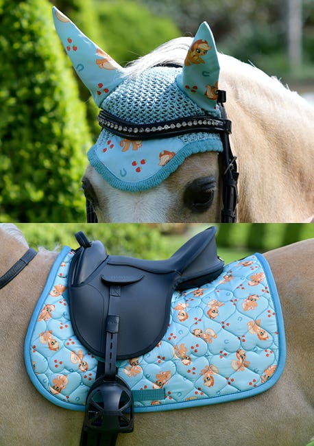 WeatherBeeta Prime All Purpose Saddle Pad & Ear Bonnet Set