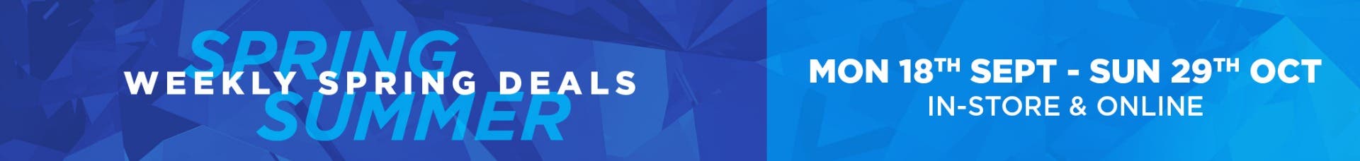 Spring Summer Weekly Offers