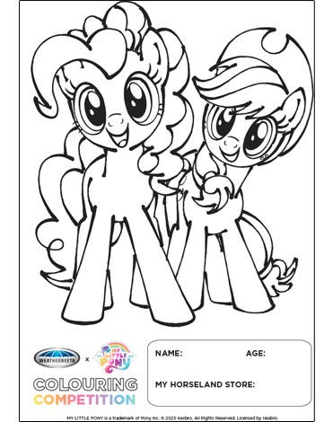 My Little Pony Colouring Competition Sheet